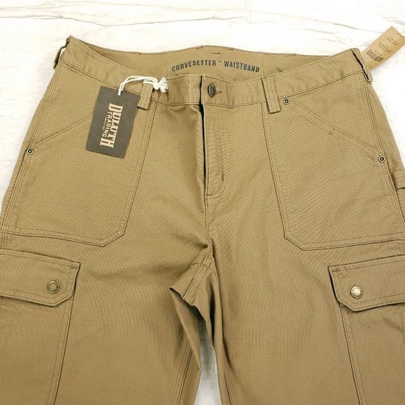 Duluth DuluthFlex Fire Hose Relaxed Cargo Pants Curvesetter Waistband Sz 14x31 - Picture 6 of 9